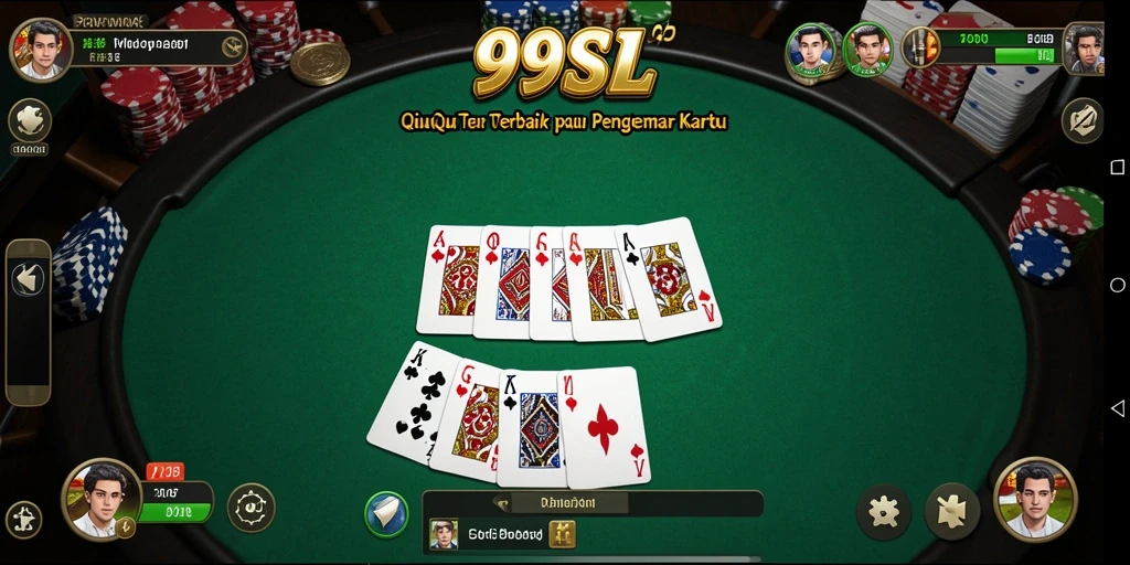 Gameplay seru QiuQiu di dalam aplikasi 99SL.