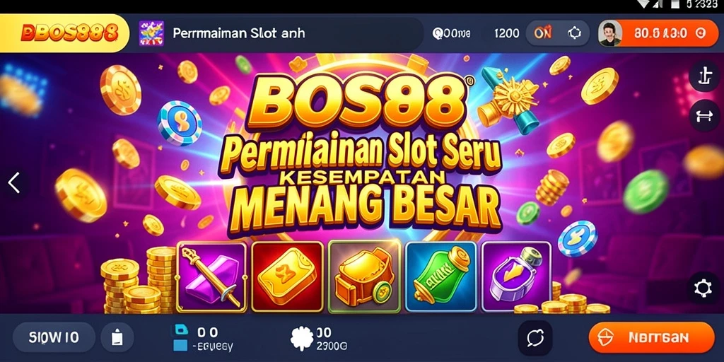 Tampilan gameplay slot BOS88 yang menarik dan menyenangkan.