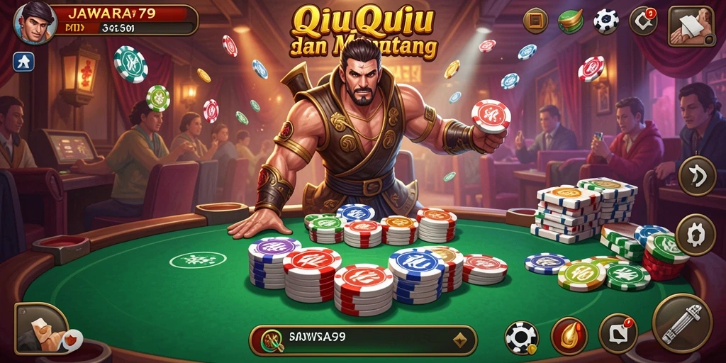 Screenshot JAWARA79 menampilkan aksi seru gameplay QiuQiu.