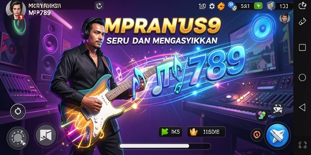 Tampilan gameplay MVP789 yang menakjubkan dengan berbagai fitur musik.