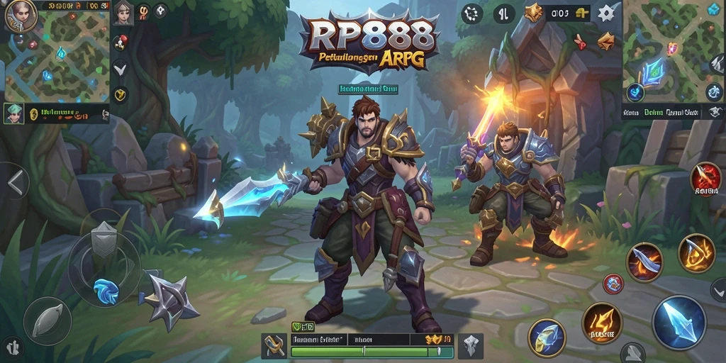 Tampilan gameplay RP888 yang mendebarkan dalam dunia ARPG.