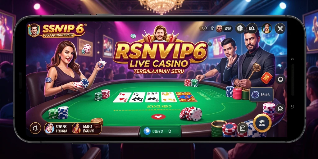 Gambaran gameplay Live Casino RSNVIP6 dengan dealer profesional.
