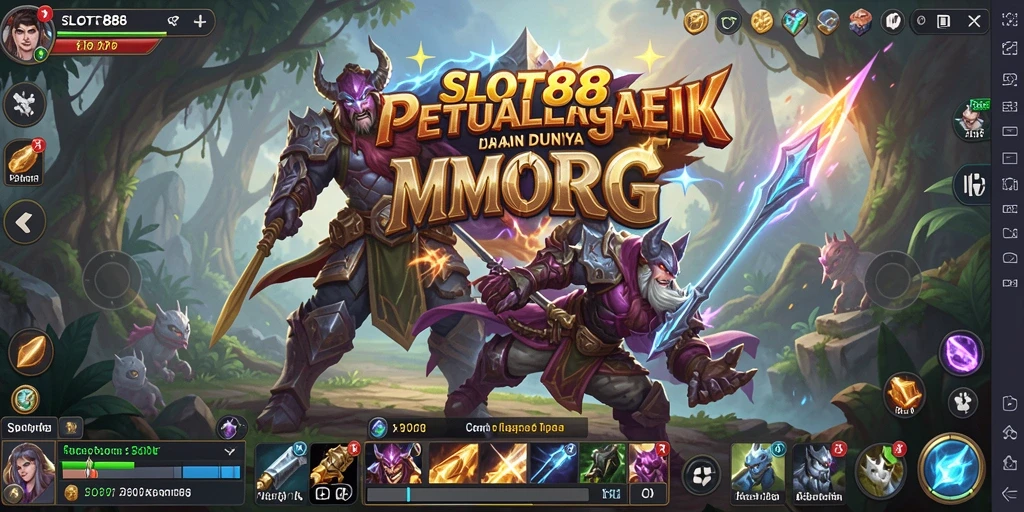 Tangkapan layar menampilkan aksi seru dalam permainan MMORPG SLOT88.