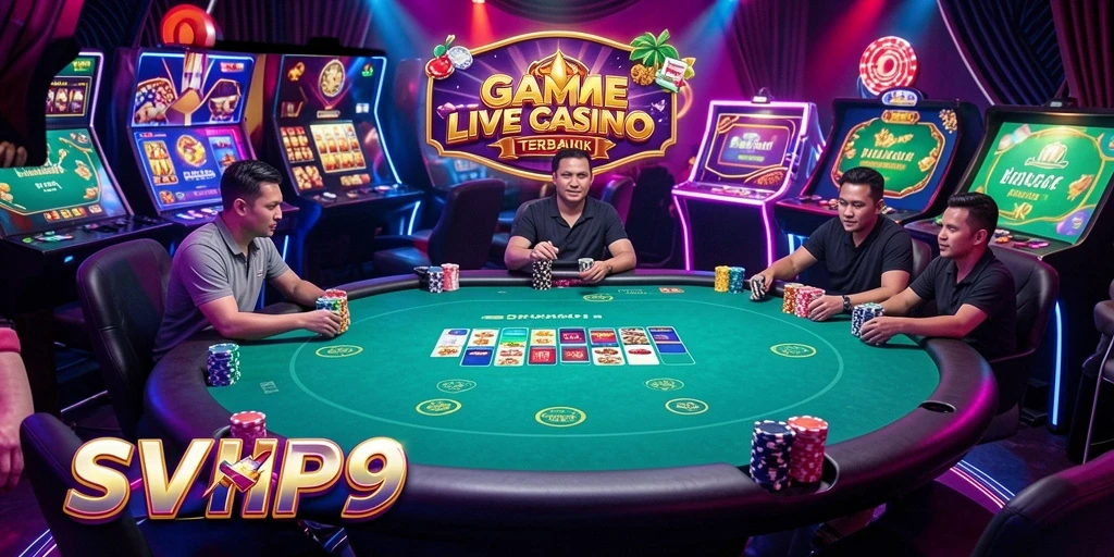 Gameplay menarik dengan dealer profesional dalam SVIP9 Live Casino.