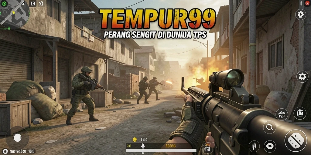 Gameplay TPS yang seru dan mengasyikkan di TEMPUR99.